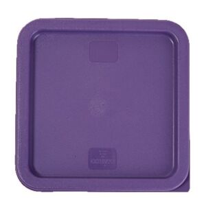 Winco PECC-68P Purple Square Allergen Free Storage Container Cover Fits 6qt and 8qt