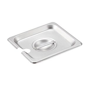 Winco SPCS Sixth Size Slotted Steam Table Pan Cover with Handle